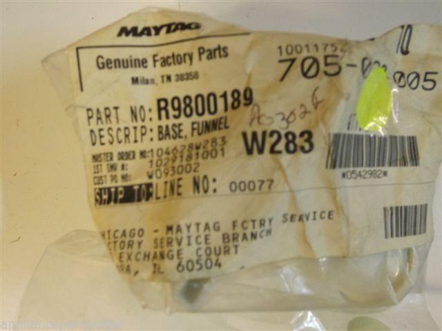 Maytag Amana Dishwasher R9800189 Base, Funnel NEW IN BOX Maytag Amana Dishwasher R9800189 Base, Funnel NEW IN BOX